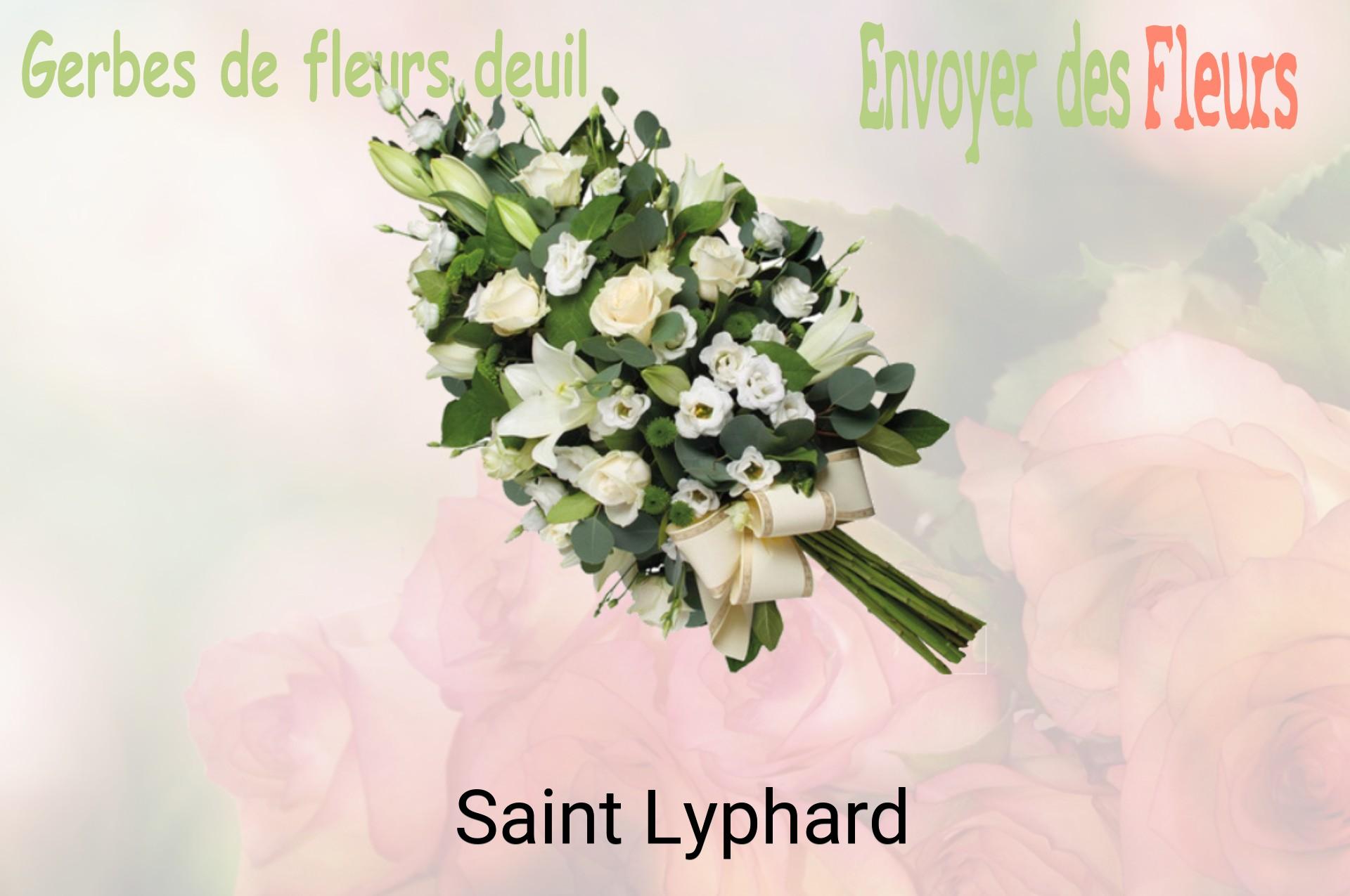 Gerbe de fleurs de deuil livrée à Saint-Lyphard
